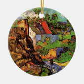 Häuser in Auvers von Vincent van Gogh Keramik Ornament (Vorne)