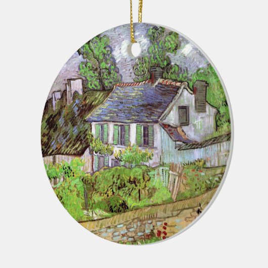 Häuser in Auvers von Vincent van Gogh Keramik Ornament (Links)