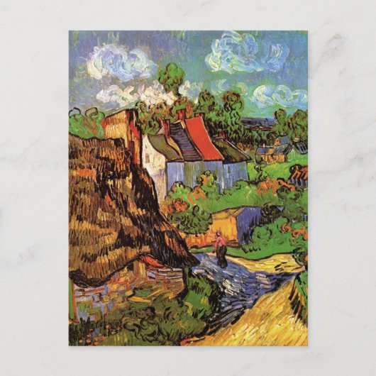 Häuser in Auvers von Vincent van Gogh Postkarte (Vorderseite)
