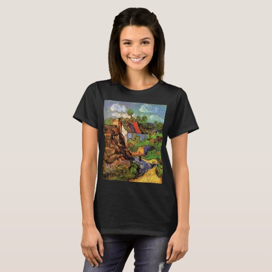 Häuser in Auvers von Vincent van Gogh T-Shirt (Vorne ganz)