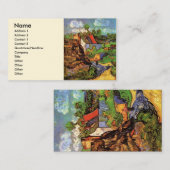 Häuser in Auvers von Vincent van Gogh Visitenkarte (Vorne/Hinten)