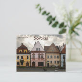 Häuser in Bardejov Slowakei Postkarte (Stehend Vorderseite)