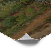 Häuser in Bougival (Herbst), 1870 Pissarro Poster (Ecke)