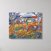 Häuser in Chatou | Maurice de Vlaminck | Leinwanddruck (Vorderseite)