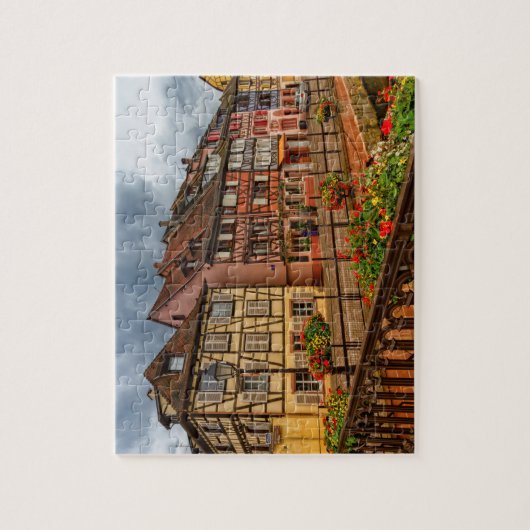 Häuser in Colmar, Elsass, Frankreich Puzzle (Vertikal)