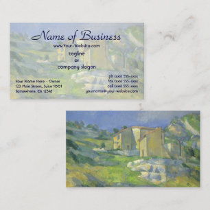 Häuser in der Provence; das Riaux-Tal von Cezanne Visitenkarte
