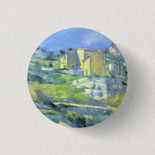Häuser in der Provence Paul Cezanne Button