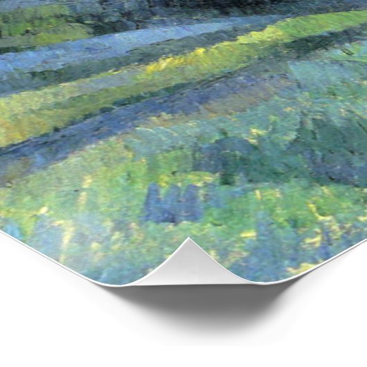 Häuser in der Provence Paul Cezanne Poster (Ecke)