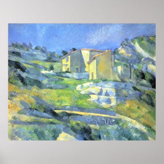 Häuser in der Provence Paul Cezanne Poster (Vorne)
