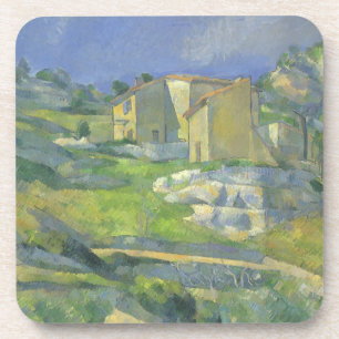 Häuser in der Provence von Paul Cezanne, Vintag Ar Getränkeuntersetzer