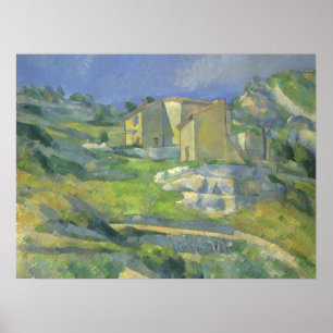 Häuser in der Provence von Paul Cezanne, Vintag Ar Poster
