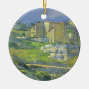 Häuser in der Provence von Paul Cezanne, Vintage A Keramikornament
