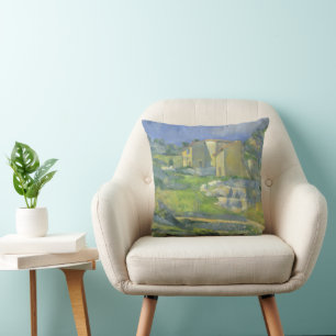 Häuser in der Provence von Paul Cezanne, Vintage A Kissen
