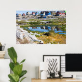 Häuser in Grönland Poster (Heimbüro)