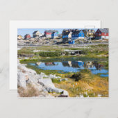 Häuser in Grönland Postkarte (Vorne/Hinten)