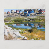 Häuser in Grönland Postkarte (Vorderseite)
