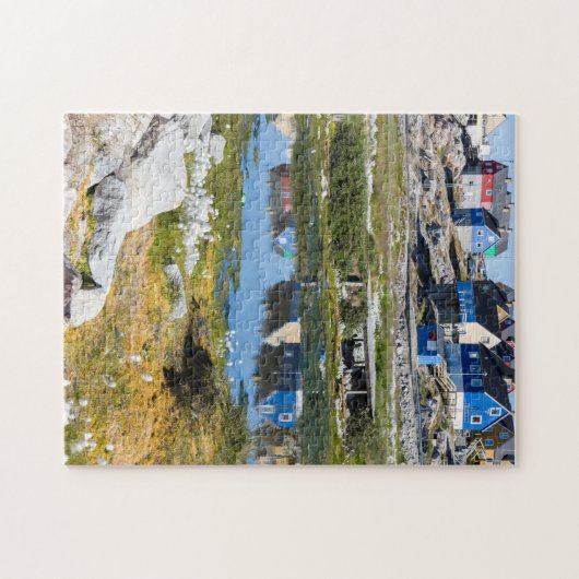 Häuser in Grönland Puzzle (Horizontal)