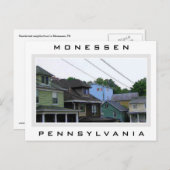 Häuser in Monessen Postkarte (Vorne/Hinten)