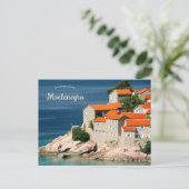 Häuser in Montenegro Postkarte (Stehend Vorderseite)