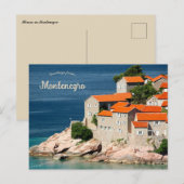 Häuser in Montenegro Postkarte (Vorne/Hinten)