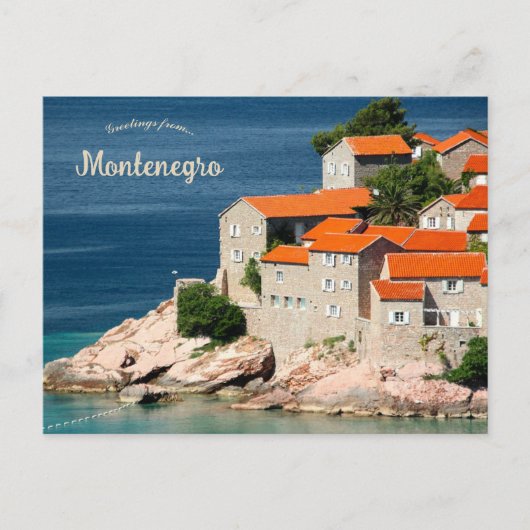 Häuser in Montenegro Postkarte (Vorderseite)