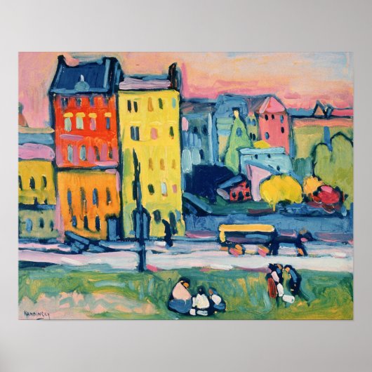 Häuser in München, 1908 Poster (Vorne)