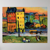 Häuser in München von Kandinsky Poster (Vorne)