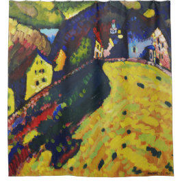 Häuser in Murnau - Wassily Kandinsky Duschvorhang