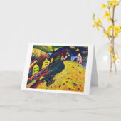 Häuser in Murnau, Wassily Kandinsky Karte (Gelbe Blume)
