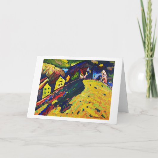 Häuser in Murnau, Wassily Kandinsky Karte (Vorderseite)