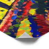 Häuser in Murnau, Wassily Kandinsky Poster (Ecke)