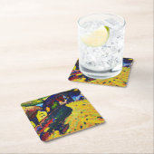 Häuser in Murnau, Wassily Kandinsky Rechteckiger Pappuntersetzer (Vor Ort)