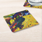 Häuser in Murnau, Wassily Kandinsky Rechteckiger Pappuntersetzer (angewinkelt)