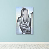 Häuser in Paris Leinwanddruck (Insitu (Holzboden))