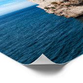 Häuser in Polignano a Mare auf einer Klippe in Pug Poster (Ecke)