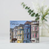 Häuser in San Francisco, Kalifornien Postkarte (Stehend Vorderseite)