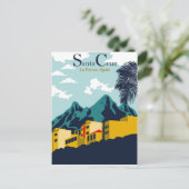 Häuser in Santa Cruz, La Palma, Spanien Postkarte (Stehend Vorderseite)