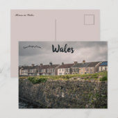 Häuser in Wales Postkarte (Vorne/Hinten)