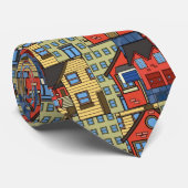 Häuser, Krawatte (Gerollt)