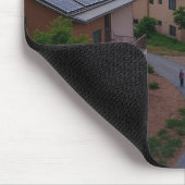 Häuser mit Solarmodulen Mousepad (Ecke)