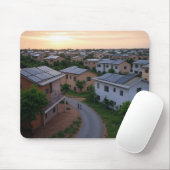 Häuser mit Solarmodulen Mousepad (Mit Mouse)