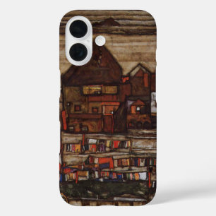 Häuser mit Wäsche von Egon Schiele iPhone 16 Hülle