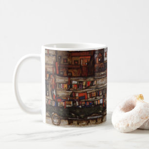 Häuser mit Wäsche von Egon Schiele Kaffeetasse