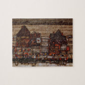 Häuser mit Wäscherei (Seeburg II) von Egon Schiele Puzzle (Horizontal)