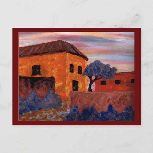 Häuser Postkarte (Vorderseite)