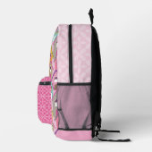 Häuser rosa bedruckter rucksack (Rechts)
