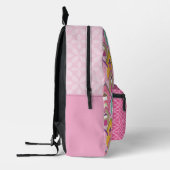 Häuser rosa bedruckter rucksack (Links)