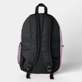 Häuser rosa bedruckter rucksack (Rückseite)