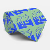 Häuser Spaß Neck Tie Krawatte (Gerollt)