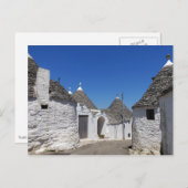 Häuser Trulli in Alberobello, Puglia, Postkarte (Vorne/Hinten)